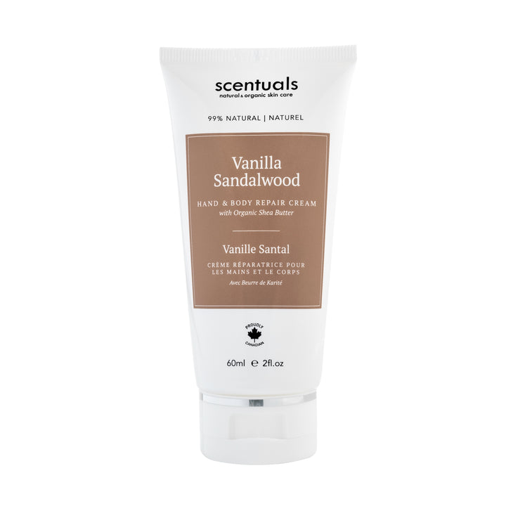 Vanilla Sandalwood Hand Repair Cream - Scentuals Natural & Organic Skin Care