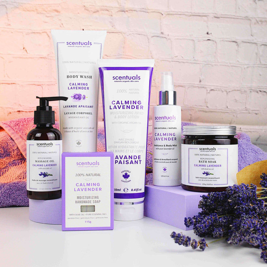 Calming Lavender Massage Oil - Scentuals Natural & Organic Skin Care