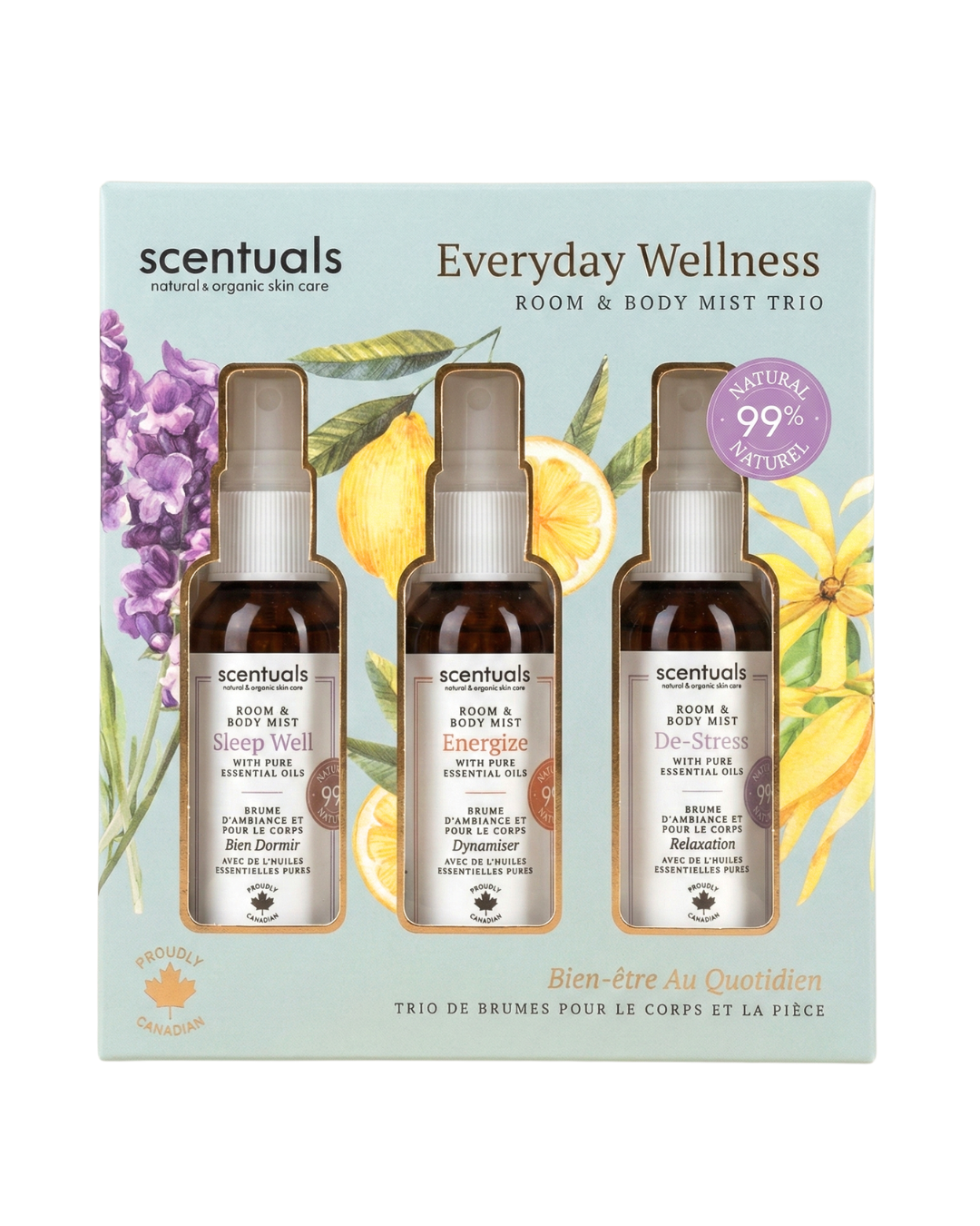 Everyday Wellness Room & Body Mist Trio