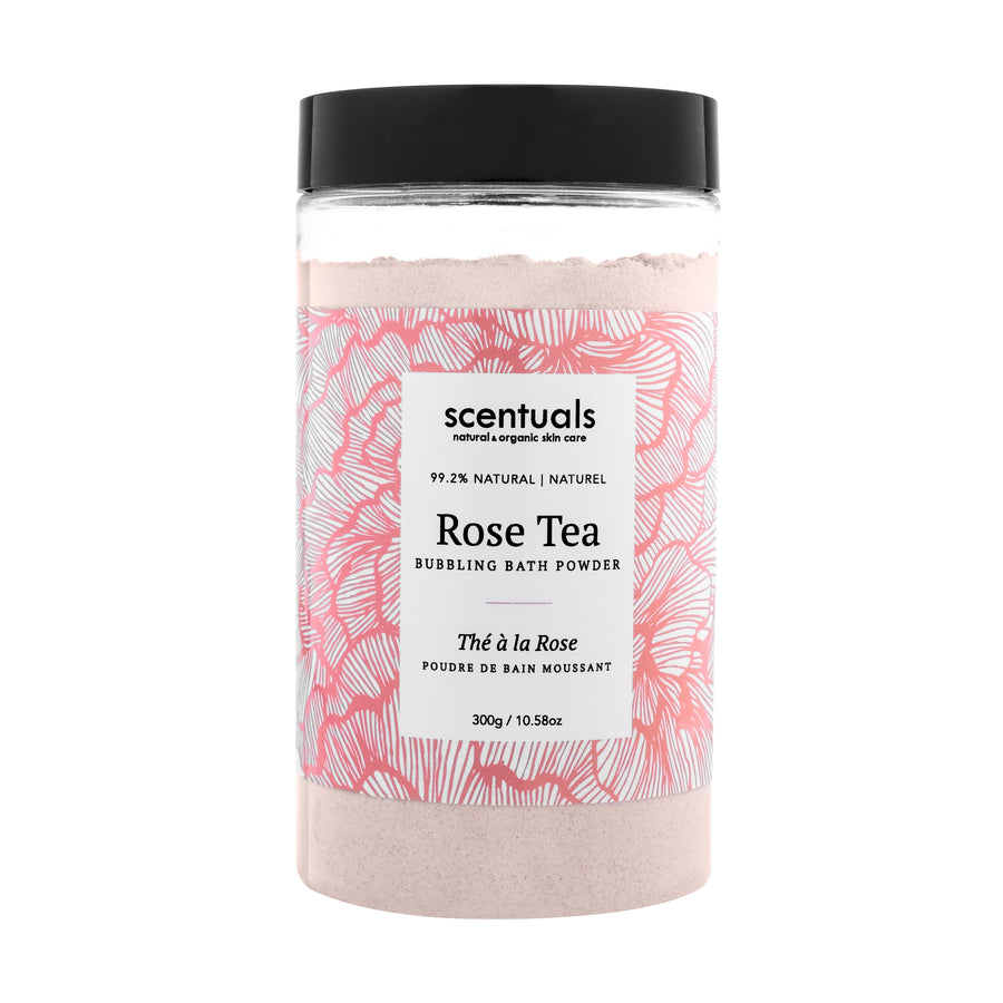 Rose Tea Bubbling Bath Powder - Scentuals Natural & Organic Skin Care