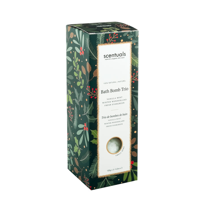 Holiday Bath Bomb Trio | Scentuals Natural & Organic Skin Care