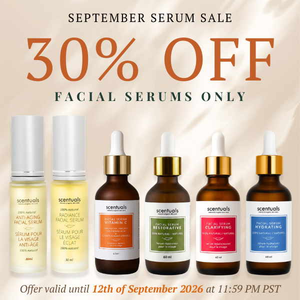 September Serum Sale 30% Off All Facial Serums, Limit 1 per Customer