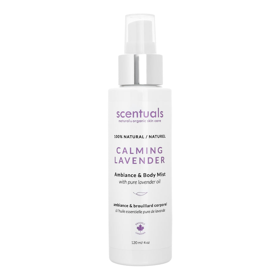 Calming Lavender Ambiance & Body Mist - Scentuals Natural & Organic Skin Care