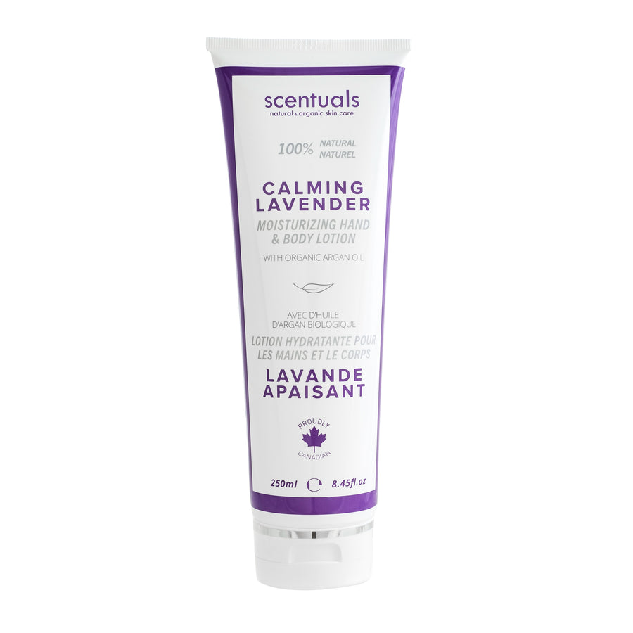 Calming Lavender Hand & Body Lotion - Scentuals Natural & Organic Skin Care