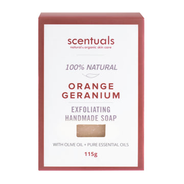 Orange Geranium Bar Soap - Scentuals Natural & Organic Skin Care