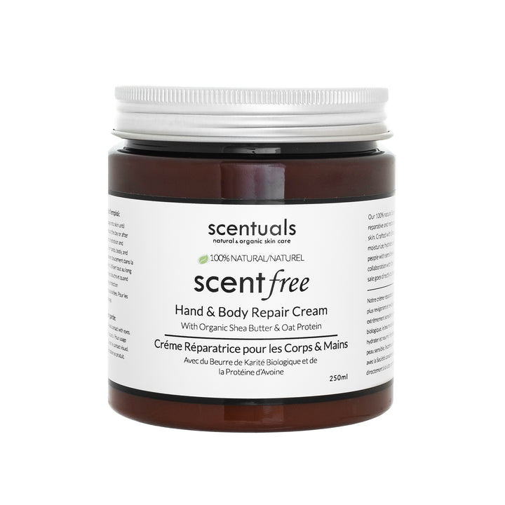Scentfree Hand & Body Repair Cream - Scentuals Natural & Organic Skin Care
