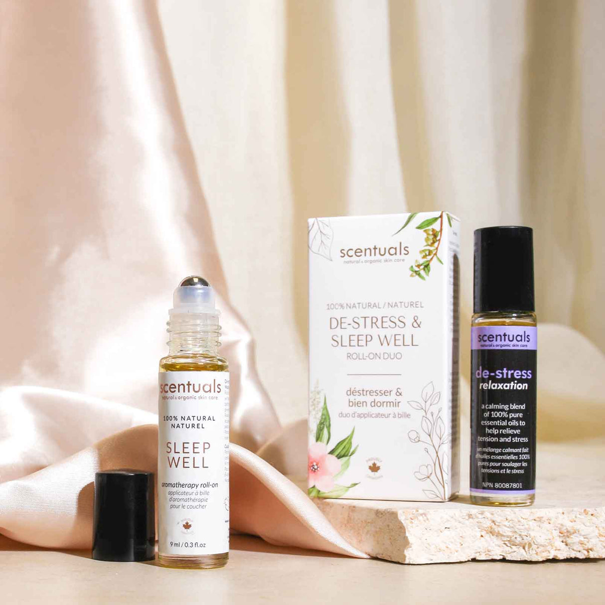 De-Stress & Sleep Well Roll-On Duo - Scentuals Natural & Organic Skin Care