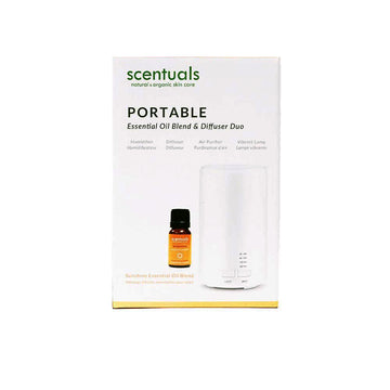 Portable Diffuser with Sunshine Essential Oil Blend - Scentuals Natural & Organic Skin Care