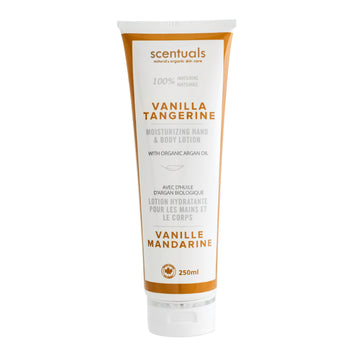 Vanilla Tangerine Hand & Body Lotion - Scentuals Natural & Organic Skin Care